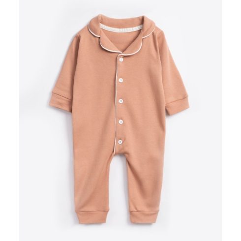 Interlock baba pizsama téglaszínben