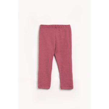 Bordázott lány leggings meggyszínben