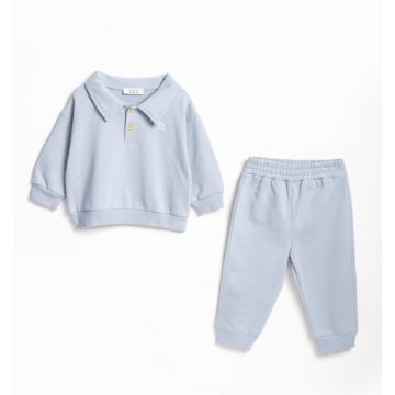 Hímzett fiú szett kék