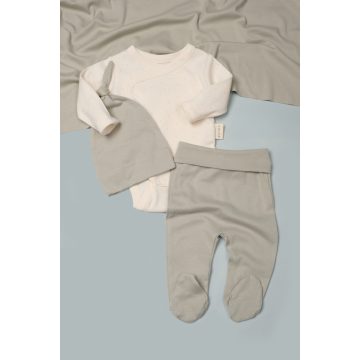 Újszülött 3 részes baba szett, világoszöld